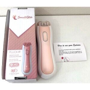 Smooth Glide Wireless Hair Removal Epilator for Women Uses 2 AAA Batteries